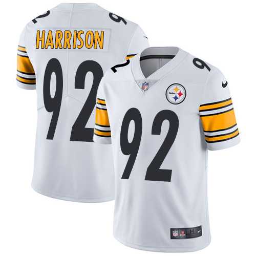 Nike Pittsburgh Steelers #92 James Harrison White NFL Vapor Untouchable Limited Jersey,We sell and wholesale Nike Pittsburgh Steelers #92 James Harrison White NFL Vapor Untouchable Limited Jersey on line form chian!